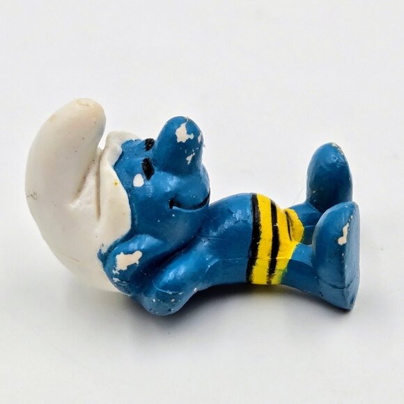 Vintage Smurf Lot Peyo Schleich W. Germany Figurines Lot Of 3 Read - Picture 13 of 16